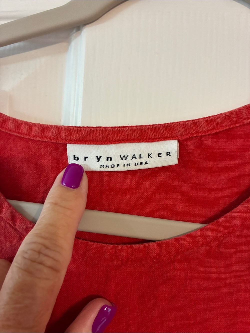 bryn Walker Red Short Sleeve Tunic Top - Picture 2 of 4